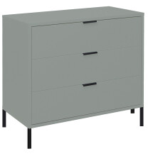 Kommode >Boulder< in Pine Green matt Lack QF - 81x82x45cm (BxHxT)
