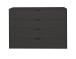 Kommode >Boulder< in Anthrazit matt Lack BG - 119x87x45cm (BxHxT)
