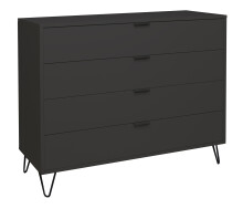 Kommode >Boulder< in Anthrazit matt Lack DB - 119x102x45cm (BxHxT)