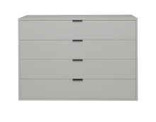 Kommode >Boulder< in Kreidegrau matt Lack BG - 119x87x45cm (BxHxT)