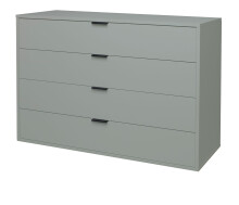 Kommode >Boulder< in Pine Green matt Lack BG - 119x87x45cm (BxHxT)