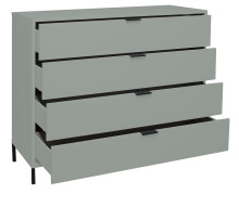 Kommode >Boulder< in Pine Green matt Lack QF - 119x102x45cm (BxHxT)