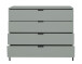 Kommode >Boulder< in Pine Green matt Lack QF - 119x102x45cm (BxHxT)