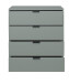 Kommode >Boulder< in Pine Green matt Lack BG - 81x87x45cm (BxHxT)