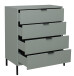 Kommode >Boulder< in Pine Green matt Lack QF - 81x102x45cm (BxHxT)
