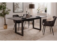 Esstisch >Alaska< in Schiefer dunkel - 160x75x90cm (BxHxT)
