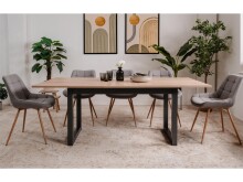 Esstisch >Arvada< in Sonoma-Eiche aus MDF - 160x75x90cm (BxHxT)