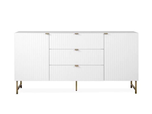 Sideboard >Elwood< in Weiß matt - 179x90x40.5cm (BxHxT)