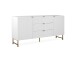Sideboard >Elwood< in Weiß matt - 179x90x40.5cm (BxHxT)