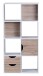 Bücherregal in Weiß - 60x29x120cm (LxBxH)