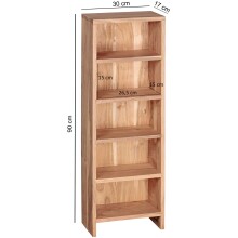 Regal in Braun - 30x17x90 (LxBxH)