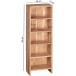 Regal in Braun - 30x17x90 (LxBxH)