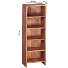 Regal in Braun - 30x17x90 (LxBxH)