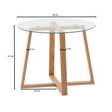 Couchtisch - 58cm (L)