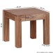 Couchtisch in Braun aus Massivholz Akazie - 45x45x40cm (LxBxH)
