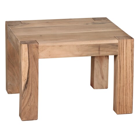 Couchtisch in Braun aus Akazie Massivholz - 60x60x40cm (LxBxH)