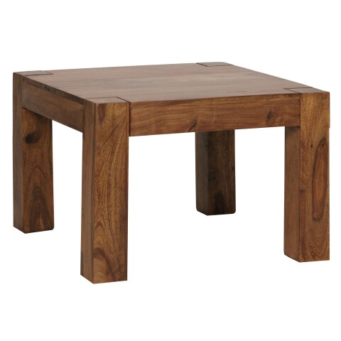 Couchtisch in Braun aus Sheesham Massivholz - 60x60x40cm (LxBxH)