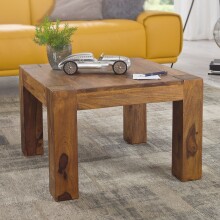 Couchtisch in Braun aus Sheesham Massivholz - 60x60x40cm (LxBxH)