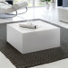 Couchtisch in Weiß aus MDF Holz - 60x60x30cm (LxBxH)