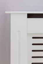 Heizungsverkleidung in Weiß aus MDF - 112x19x82cm (LxBxH)
