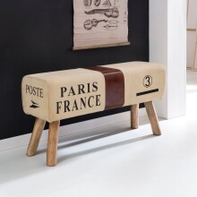 Sitzhocker in Braun - 91x30x51 (LxBxH)