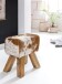 Sitzhocker in Bunt - 40x30x47 (LxBxH)