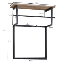 Wandgarderobe - 60cm (L)
