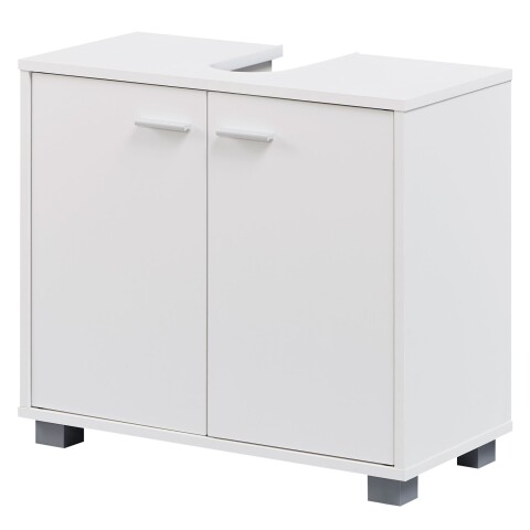 Waschbeckenunterschrank in Weiß - 60x30x55cm (LxBxH)