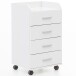 Rollcontainer in Weiß - 40x33x71 (LxBxH)