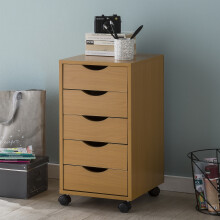 Rollcontainer in Braun - 33x38x64 (LxBxH)