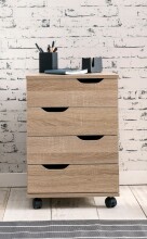 Rollcontainer in Braun - 40x40x60cm (LxBxH)