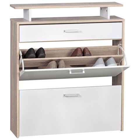 Schuhkipper in Grau - 80x24x95cm (LxBxH)