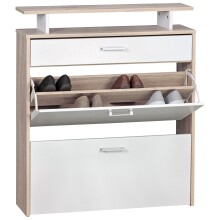 Schuhkipper in Grau - 80x24x95cm (LxBxH)