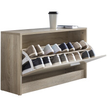 Schuhkipper in Grau - 80x24x47cm (LxBxH)