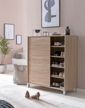 Schuhschrank in Braun - 100x38x108 (LxBxH)