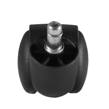Möbelrolle (5er Set) in Schwarz aus 100% Polyurethan - 5x5x5cm (LxBxH)
