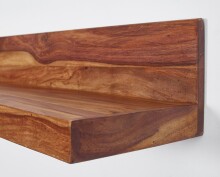 Wandregal in Braun - 110x24x17 (LxBxH)