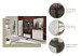 Wandspiegel >Sandusky< in rauchsilber/spiegelglas - 90x87x2cm (BxHxT)