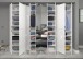 Drehtürenschrank >Paterson< in weiß/weiß hochglanz - 244x193x34cm (BxHxT)