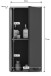 Hängeschrank >Mason< in nox oak/basalt grau - 37x77x24cm (BxHxT)