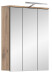 Spiegelschrank >Mason< in nox oak/spiegelglas - 60x77x18cm (BxHxT)