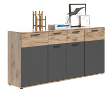 Sideboard >Mason< in nox oak/basalt grau -...