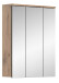Spiegelschrank >Mason< in nox oak/spiegelglas - 60x77x18cm (BxHxT)