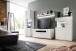 Beistellschrank >AMORA< in weiß aus Holzwerkstoff - 90x124x38cm (BxHxT)