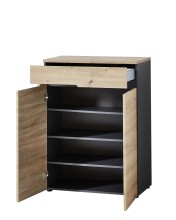 Schuhschrank >Meagan< in Artisan Eiche - 80x107x38cm (BxHxT)