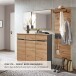Schuhschrank >Meagan< in Artisan Eiche - 120x107x38cm (BxHxT)