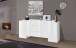 Sideboard >Pinerolo< in Weiß-Hochglanz - 210x85x45cm (BxHxT)