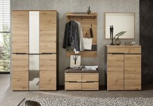 Wandspiegel >Meagan< in Artisan Eiche - 80x70x2cm (BxHxT)