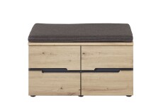 Garderoben-Set >Meagan< in Artisan Eiche - 255x192x38cm (BxHxT)