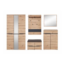 Garderoben-Set >Meagan< in Artisan Eiche -...